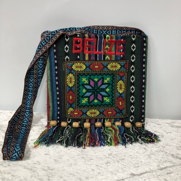 Belize Crossbody purse handbag fringe bag - Picture 1 of 8